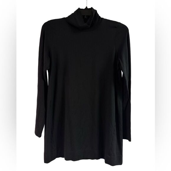 J Jill Black Luxe Supima Turtleneck Size S - Picture 1 of 3